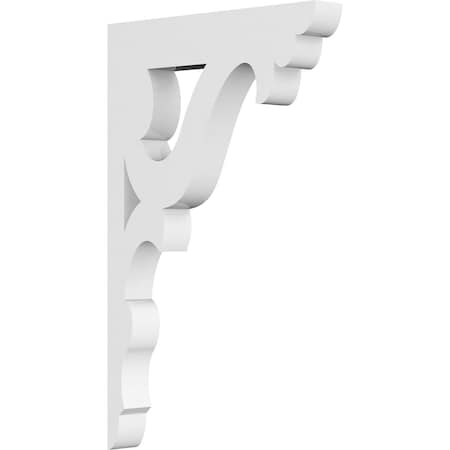 Ekena Millwork Cornelia Architectural Grade PVC Bracket, 5/8"W X 4 1/2"D X 7"H BKTP01X04X07CN